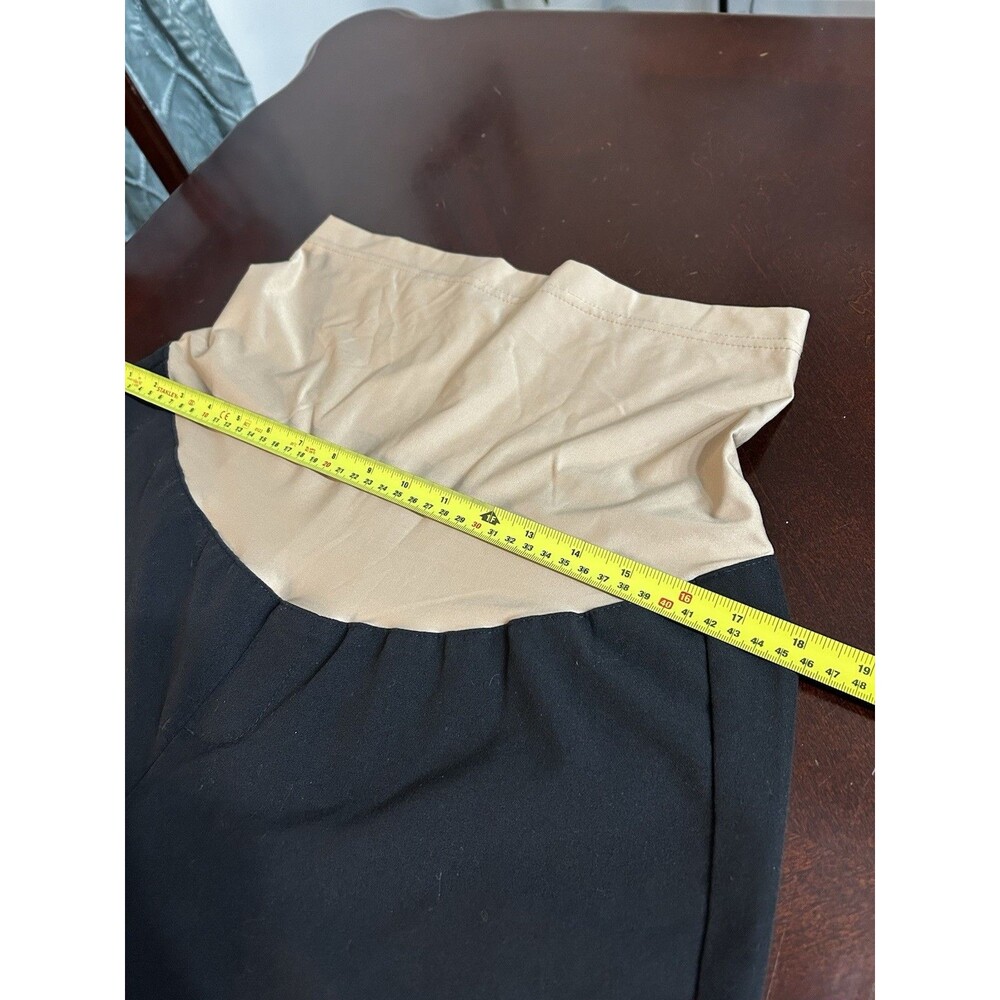 Duo Maternity Pull-On Dress Pants Over-Belly Panel Stretch Pockets M 28" - Picture 6 of 6